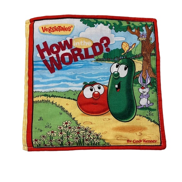 VeggieTales How In The World? Cloth Plush Book - Picture 1 of 8